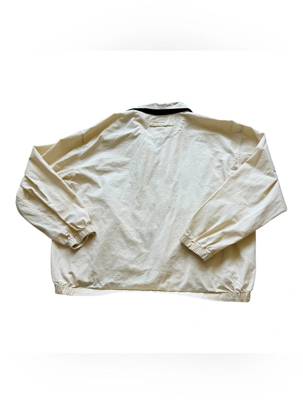 Vintage IZOD Harrington Jacket Yellow Cotton Full Zip Lightweight Golf Coat L